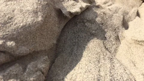 Sand Flowing Like a River Stock Footage 130296185