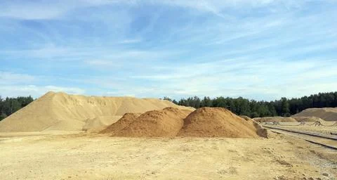 Sand in the forest Foto stock