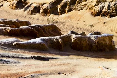 Sand formation texture Foto stock