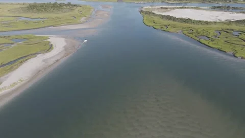 Sand formations after the storm Stock Footage 283575314