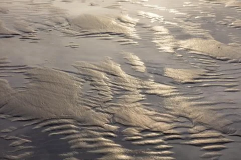 Sand formations looking like dunes Stock Photos