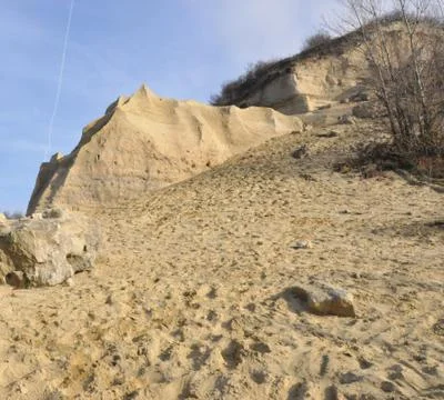 Sand formations Stock Photos