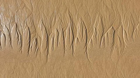 Sand forming paths Stock Photos