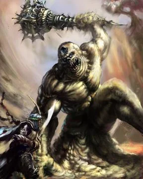Sand giant Stock Illustration