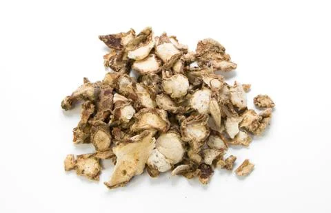 Sand ginger, aromatic ginger, resurrection lily , kaempferia galanga l on whi Stock Photos