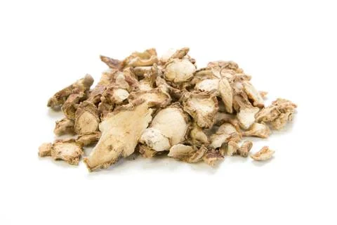 Sand ginger, aromatic ginger, resurrection lily , kaempferia galanga l on whi Stock Photos