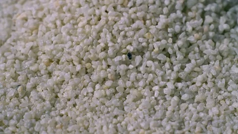 Sand Grains Falling Macro Slow Motion 2000fps Stock-Footage 83370875