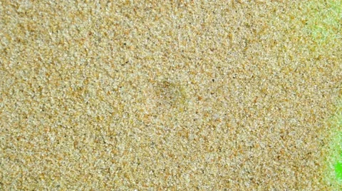 Sand on a Green Screen Stock Footage 64996992