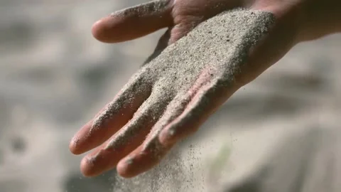 Sand in hand Stock Footage 199888443