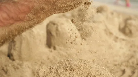 Sand in the hands. Stock Footage 58919787