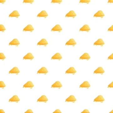 Sand heaps forming a seamless yellow pattern background Illustrazione stock