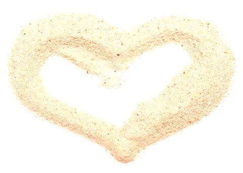 Sand heart Stock Photos