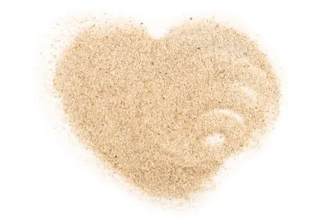 Sand heart Stock Photos