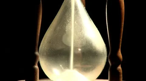 Sand in hourglass Stock Footage 10712574