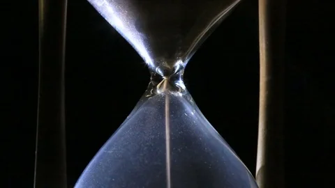 The sand in the hourglass Stock Footage 79041558
