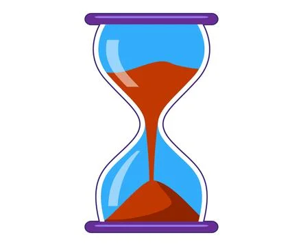 Sand hourglass isolated vector Stock-Illustration