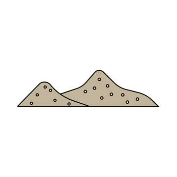 Sand icon vector Stock Illustration