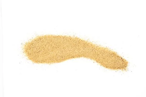 Sand isolated on a white background Stock Photos