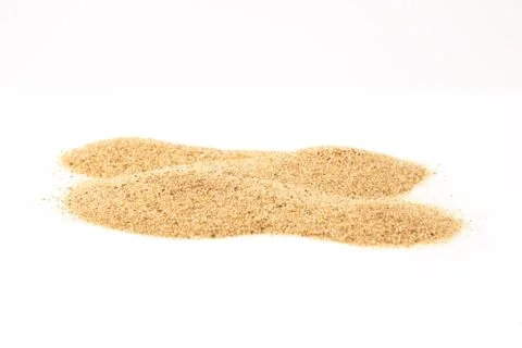 Sand isolated on a white background Stock Photos