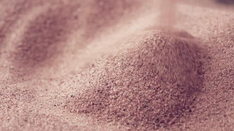 Sand landscape. Tilt-shift macro view with a smooth flight around. Silicon Stock Footage 134960073