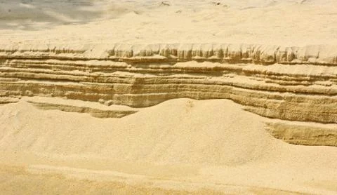 Sand layer beach Stock Photos