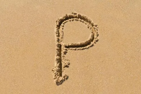 Sand Letter Stock Photos