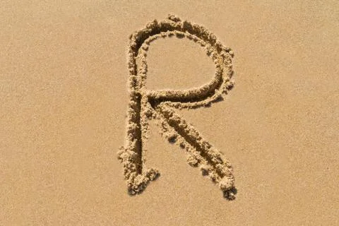 Sand Letter Stock Photos