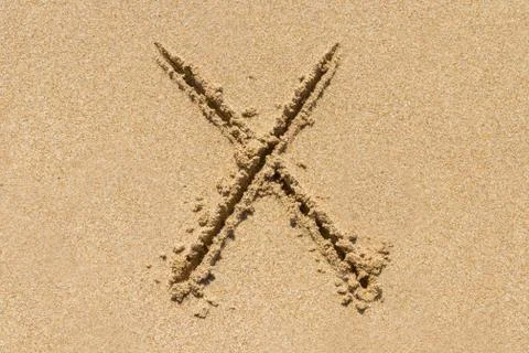 Sand Letter Stock Photos