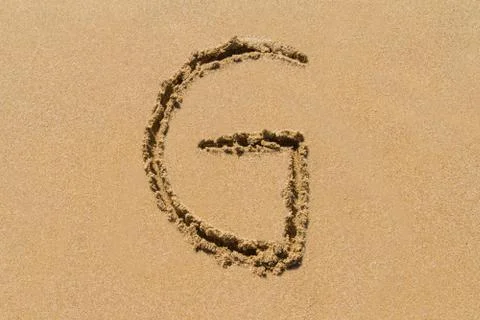 Sand Letter Stock Photos