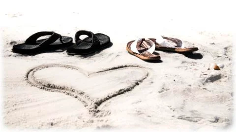 Sand Love Stock Photos