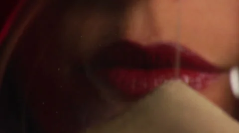 Sand Macro Lips Shot #1 Stock Footage 35728727