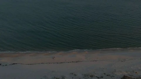 Sand meeting the Ocean Stock Footage 88196784