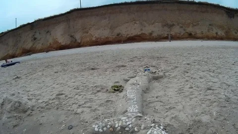 Sand mermaid Stock Footage 81797176