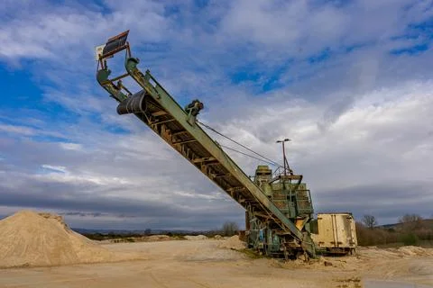 Sand Mining Machine Stock Photos