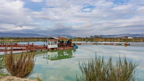 Sand Mining Machine Stock Photos