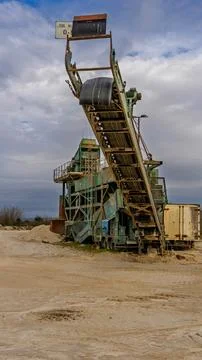 Sand Mining Machine Stock Photos