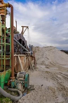 Sand Mining Machine Stock Photos