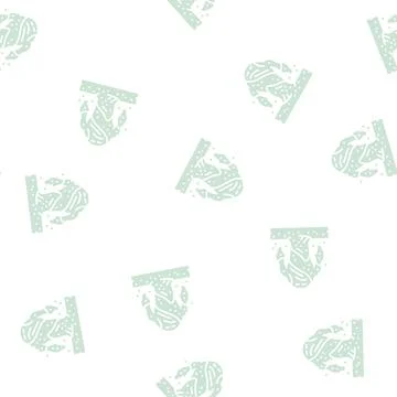 Sand monster glyph seamless pattern Illustrazione stock