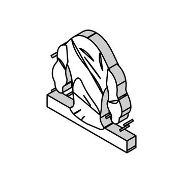 Sand monster isometric icon vector illustration Stock Illustration
