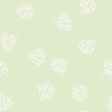 Sand monster line seamless pattern Illustrazione stock