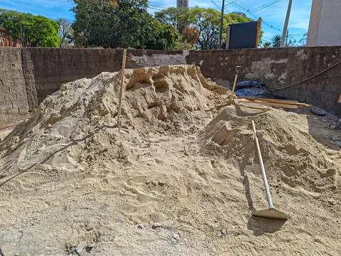 Sand Mountain Under Construction Stock Photos