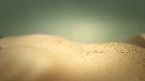 Sand on my skin. Stock Footage 10839838