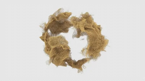 Sand Noise Ball Stock Footage 235651166