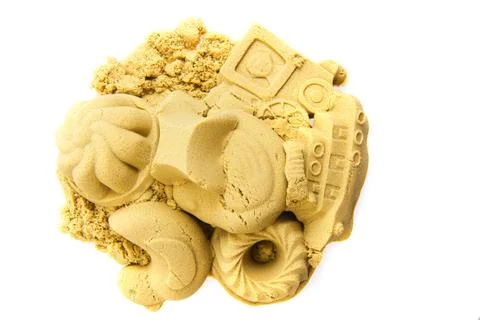 Sand objects isolated Foto stock