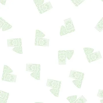 Sand package glyph seamless pattern Stock Illustration