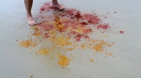 Sand Painting Stock Footage 49326408