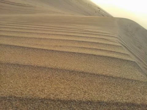 Sand pattern after winds Stock Photos