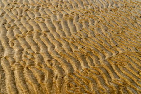 Sand pattern on the beach. Stock-Fotos