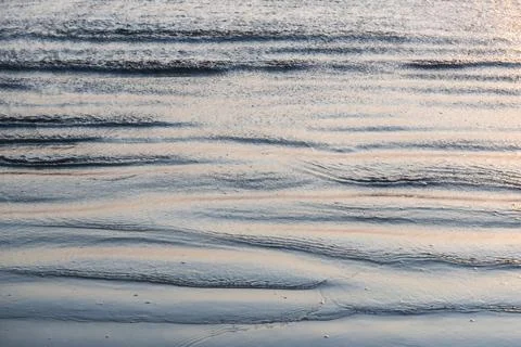 Sand patterns at sunset, Paradise Beach (Sar Sar Aw Beach), Dawei Peninsula, Stock Photos