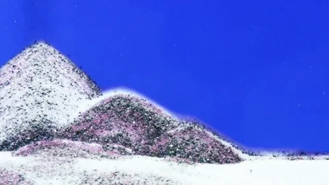 Sand picture landscape Stock-Footage 71168278